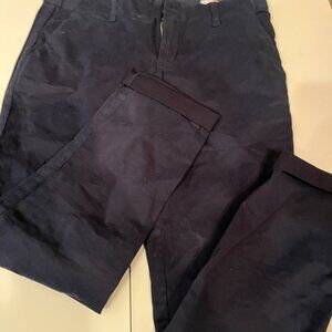 Gap Navy Girlfiend Chino Pants Size‎ 6 💗